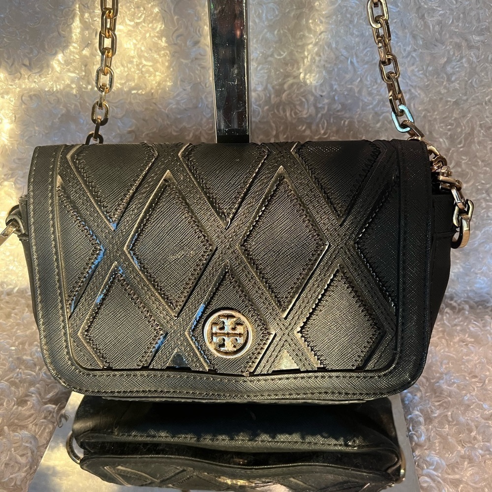 Tory Burch Patchwork Robinson Chain Shoulder Bag - image 2
